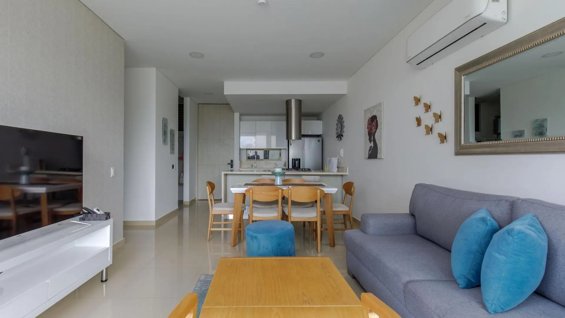 Apartamento Encantador Samaria Club de playa, 3 alcobas 6 personas Playa Privada Santa Marta  Colombia